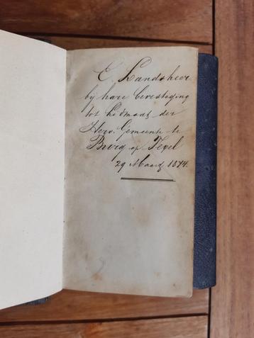 Bijbel van Elisabeth Landsheer. 1874. Genealogie. beschikbaar voor biedingen