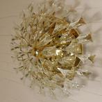 Italiaans design plafondlamp Stilkronen 70's verguld kristal, Huis en Inrichting, Lampen | Kroonluchters, Ophalen of Verzenden