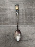 Carnac souvenir lepel vintage met blad reliëf, Antiek en Kunst, Antiek | Bestek, Ophalen of Verzenden