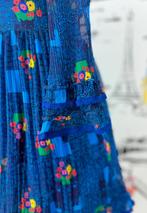 Gucci blauwe zijden floral jurk maat 5, Kinderen en Baby's, Gucci EI, Meisje, Gucci, Zo goed als nieuw