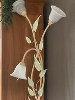 Heel set 2 wand, 2 hang, 1 staan lampen met blad en bloem, Ophalen, Zo goed als nieuw, Retro, vinted , antiek,