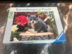 Ravensburger puzzel 1500 stukjes Tussen de bloemen, Ophalen of Verzenden, 500 t/m 1500 stukjes, Zo goed als nieuw