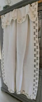 OUDE WINKELDOOS:KANT KERST TAFELLAKEN/6 SERVETTEN 190X110, Ophalen of Verzenden