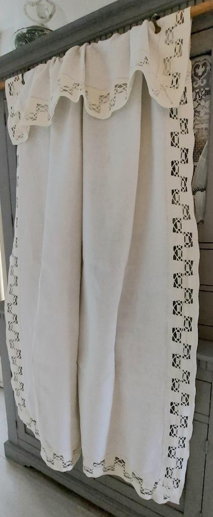 OUDE WINKELDOOS:KANT KERST TAFELLAKEN/6 SERVETTEN 190X110, Antiek en Kunst, Curiosa en Brocante, Ophalen of Verzenden