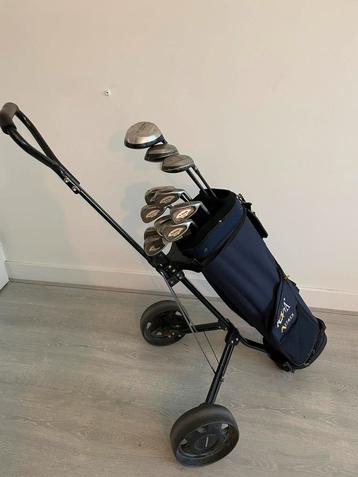 Heren GOLFSET tas en trolley, rechtshandig beschikbaar voor biedingen