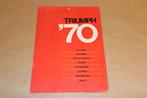 Zeldzame reclame-uitgave/kalender Triumph - 1970 !!, Ophalen of Verzenden, Zo goed als nieuw, Overige merken