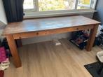 Houten tafel / bureau, Ophalen, Gebruikt, 200 cm of meer, 50 tot 100 cm