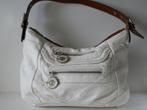 Kathy Fifth Avenue New York damestas . Leer . Wit ., Ophalen of Verzenden, Zo goed als nieuw, Wit, Overige typen