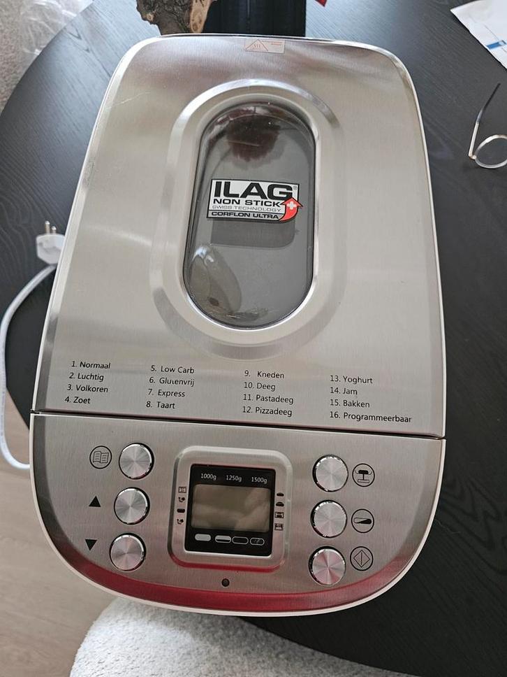 Broodbakmachine Silvercrest - Weinig gebruikt, Witgoed en Apparatuur, Broodbakmachines, Zo goed als nieuw, Met timer, 800 tot 1200 gram deeg