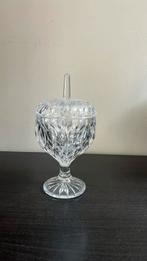 Bonbonnière op voet – zwaar glas, klassiek en elegant, Ophalen of Verzenden