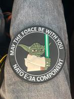 NATO awacs patch (yoda), Ophalen of Verzenden, Luchtmacht, Nederland, Embleem of Badge