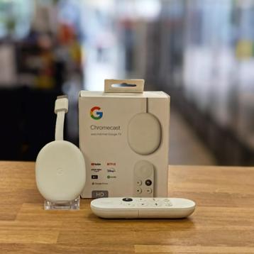 Google Chromecast GoogleTV | Wit - In Nette Staat beschikbaar voor biedingen