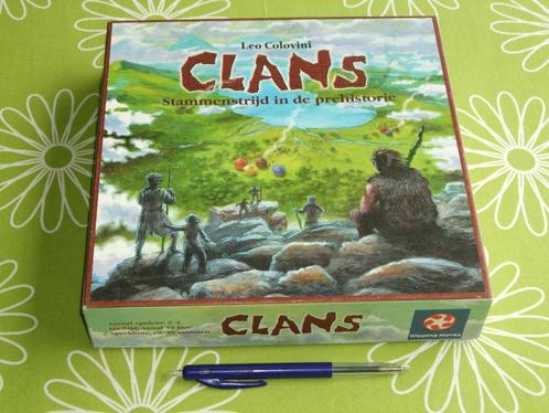 Clans - stammenstrijd in de prehistorie - Leo Colovini, Hobby en Vrije tijd, Gezelschapsspellen | Bordspellen, Zo goed als nieuw