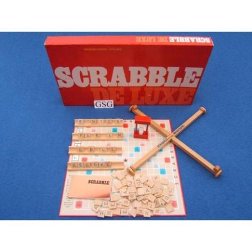 Scrabble de Luxe COMPLEET, Hobby en Vrije tijd, Gezelschapsspellen | Bordspellen, Gebruikt, Drie of vier spelers, Ophalen