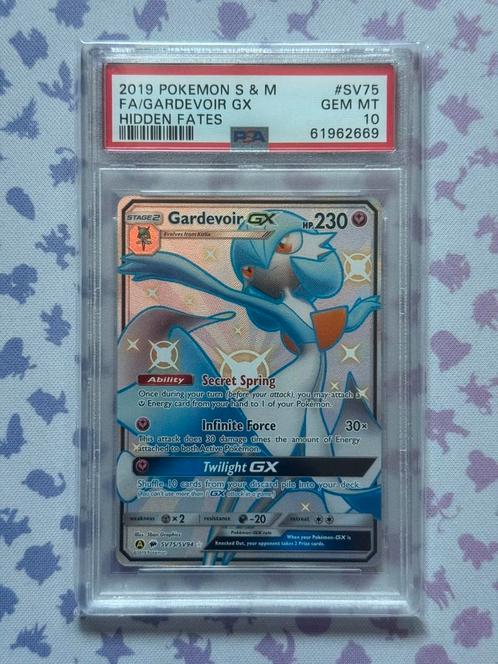Gardevoir GX Full Art Shiny SV75 Pokémon Hidden Fates PSA 10, Hobby en Vrije tijd, Verzamelkaartspellen | Pokémon, Nieuw, Losse kaart