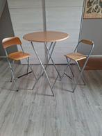 Te koop hangtafel met 2 krukken, 2 krukken, Ophalen of Verzenden, 60 tot 90 cm