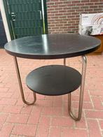 Bauhaus buisframe tafel, Huis en Inrichting, Tafels | Bijzettafels, Gebruikt, Rond, 60 cm of meer, 55 tot 75 cm