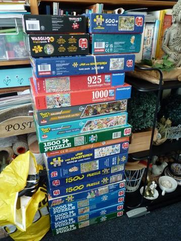 16 van Haasteren puzzels van 500, 1000 en 1500 beschikbaar voor biedingen
