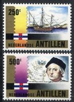 Nederlandse antillen nvph nrs. 1004/1005 Columbus schepen, Postzegels en Munten, Postzegels | Nederlandse Antillen en Aruba, Ophalen of Verzenden