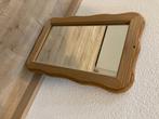 Wavy grenen houten spiegel, Ophalen of Verzenden, Rechthoekig, Minder dan 50 cm, Minder dan 100 cm