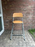 IKEA lichtbruine/bruine Franklin opvouwbare barkruk, Ophalen, Met voetsteun, Zo goed als nieuw, 1 kruk