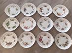 Royal albert FLOWER OF THE MONTH TAARTSCHALEN, Ophalen, Zo goed als nieuw