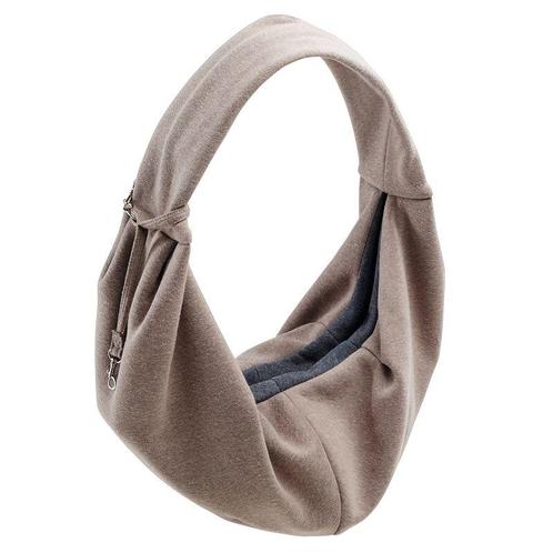 Honden puppies draagtas draagzak schoudertas taupe grijs, Dieren en Toebehoren, Honden-accessoires, Zo goed als nieuw, Ophalen of Verzenden