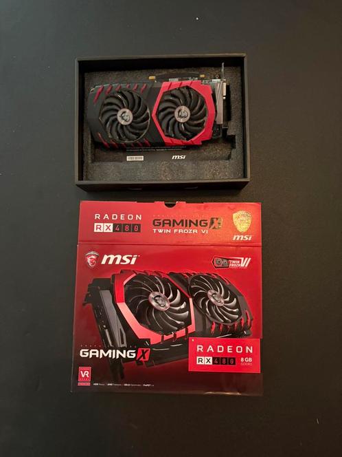 MSI GAMING Radeon RX 480 8GB, Computers en Software, Videokaarten, Gebruikt, PCI, GDDR5, DVI, Ophalen