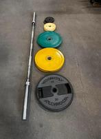 105kg Olympische Gewichten + Olympische Barbell, Ophalen, Gebruikt, Halterschijven