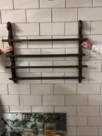 Antiek houten bordenrek / wandrek, Antiek en Kunst, Ophalen of Verzenden
