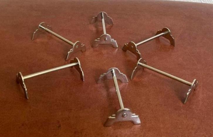 Zes messenleggers edelstaal Gero Zilmeta, model 191, Antiek en Kunst, Curiosa en Brocante, Ophalen of Verzenden