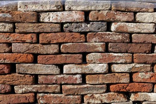 Antieke rode handvorm rijntjes rijnstenen ca 18x4 3.500 st!, Doe-het-zelf en Verbouw, Metselstenen, Gebruikt, Bakstenen, Ophalen of Verzenden