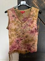 Derhy Top shirt mouwloos met kraaltjes maat M, Ophalen, Gedragen, Zonder mouw