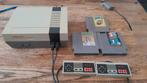 Nintendo NES NESE-001 Compleet + 3 Spellen, Spelcomputers en Games, Games | Nintendo NES, Gebruikt, Verzenden, 2 spelers, Eén computer