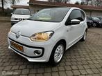 Volkswagen Up 1.0 White! Leer Navi Pano Stoelverwarming PDC, Auto's, Volkswagen, Voorwielaandrijving, Euro 5, Gebruikt, Wit