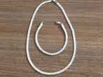 Prachtige zilveren set ketting en armband, Ophalen of Verzenden, Zo goed als nieuw, Zilver