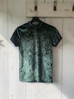 Groene velvet/suede kersttop CL Essentials maat S, Kleding | Dames, Maat 38/40 (M), Cl essentials, Verzenden, Zo goed als nieuw