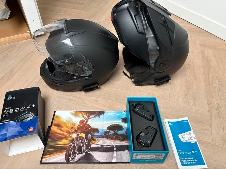 Motorhelmen Shuberth XL, Scorpion M + Freecom 4+, Motoren, Kleding | Motorhelmen, Dames, Overige typen, XL, Overige merken, Tweedehands