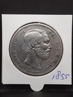 Rijksdaalder 1855 koning Willem III, Postzegels en Munten, Munten | Nederland, Koning Willem III, Zilver, Ophalen of Verzenden