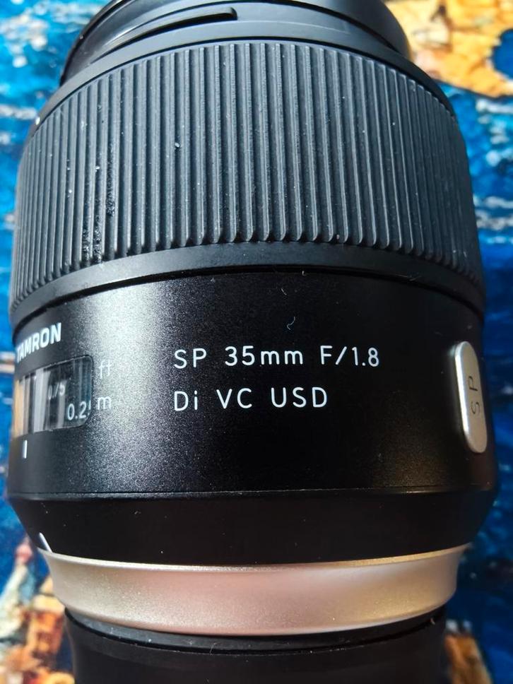 Tamron SP 35mm F/1.8 Di VC USD Nikon, Audio, Tv en Foto, Fotografie | Lenzen en Objectieven, Zo goed als nieuw, Standaardlens