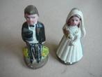 2 beeldjes, pas getrouwd en bejaard, Ophalen of Verzenden