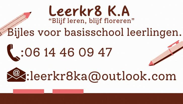 Bijles aan huis of online voor basisschool leerlingen, Diensten en Vakmensen, Bijles, Privé-les en Taalles, Bijles, Huiswerkbegeleiding