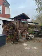 Houten Speelhuis met zandbak, Ophalen of Verzenden, Gebruikt, Hout