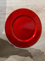 Groot rood onderbord plastic. Leuk voor kerst, Ophalen of Verzenden, Zo goed als nieuw, Overige stijlen, Bord(en)
