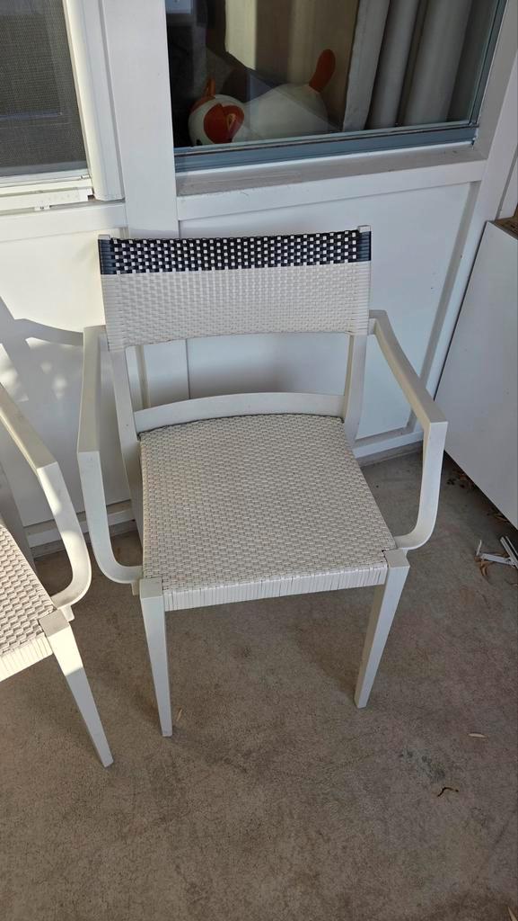 Dedon Play stapelbare tuinstoelen, Tuin en Terras, Tuinstoelen, Zo goed als nieuw, Wicker, Stapelbaar, Ophalen