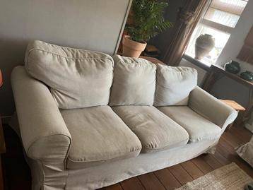 IKEA EKTORP 3-zitsbank + 2-zitsbank – kleur Kilanda lichtbei - afbeelding 2