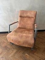 Trendhopper cognac fauteuil leer, Huis en Inrichting, Fauteuils, Ophalen, Gebruikt, 75 tot 100 cm, Leer