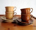 Set 4 kop en schotel, Tognana. Vintage, Ophalen of Verzenden, Zo goed als nieuw, Overige stijlen, Kop(pen) en/of Schotel(s)