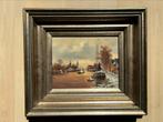 Hollands landschap. Hendricus Balman. 38 x 47 incl. lijst., Ophalen of Verzenden