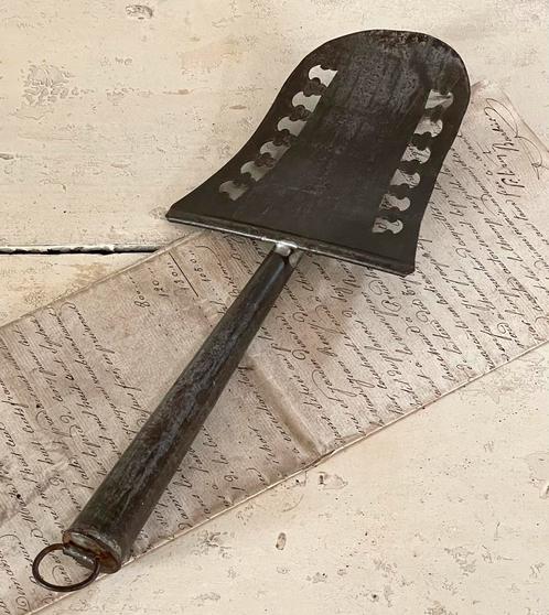 SALE……… brocante oude visschep / sobere spatel, Antiek en Kunst, Curiosa en Brocante, Ophalen of Verzenden